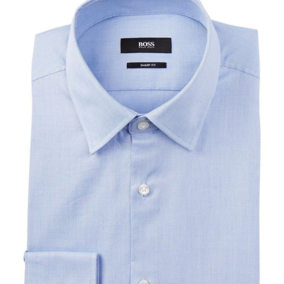 hugo boss light blue shirt